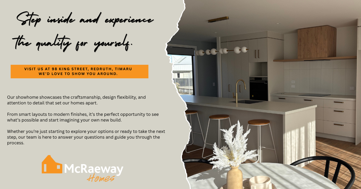 Our showhome showcases the craftsmanship, design flexibility, and attention to detail that set our homes apart. From smart layouts to modern finishes, it's the perfect opportunity to see what's possible and start imagining your own new build. Whether you're just starting to explore your options or ready to take the next step, our team is here to answer your questions and guide you through the process.